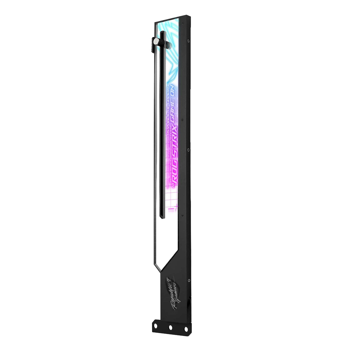 ASUS ROG Strix ARGB graphics card holder (GPU holder, AURA Sync ARGB lighting, adjustable size, easy installation, compatible with ATX cases, black) - ASUSTeK