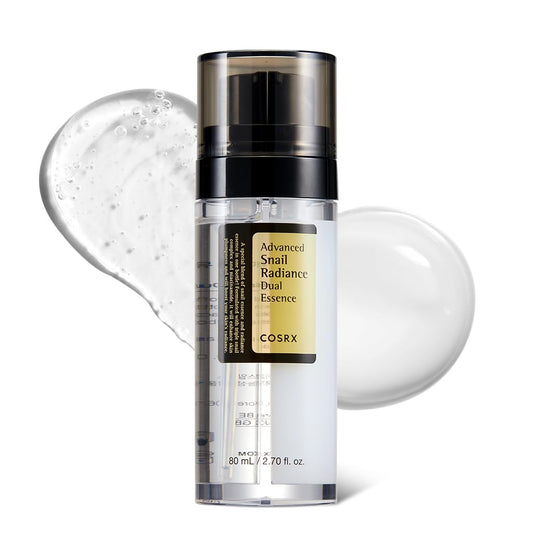 COSRX Niacinamide 5% + Snail Mucin 74% Dual Essence, dark spots & anti-aging face serum for a radiant complexion, hydrating, brightening, Korean skincare, 2.70 fl.oz / 80ml - RLE52053