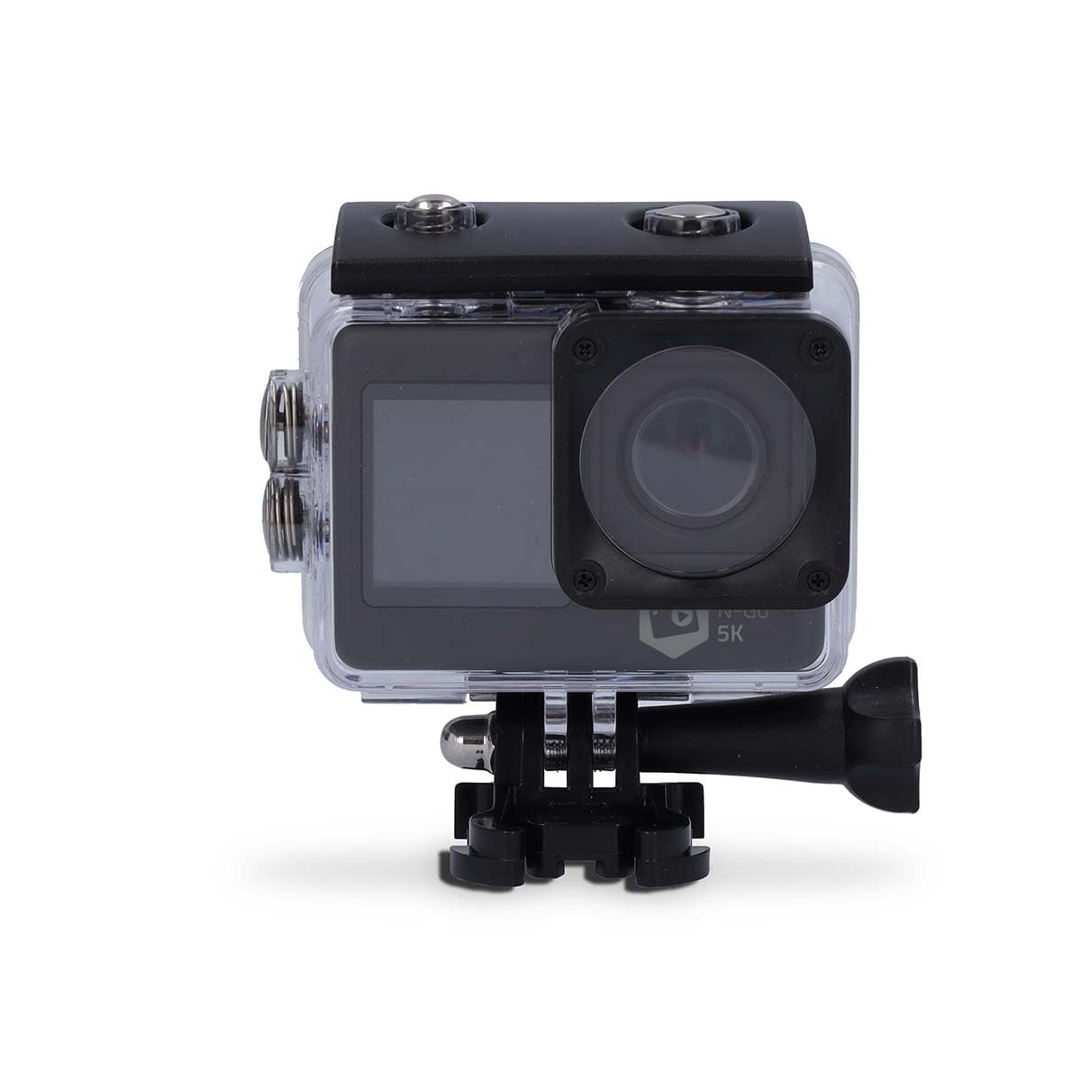 Nedis Action Cam - 5K@30fps - 16 MPixel - Waterproof up to: 30.00 m - 80 min - Wi-Fi - App available for: Android/iOS - Includes mount - Black - ACAM71BK