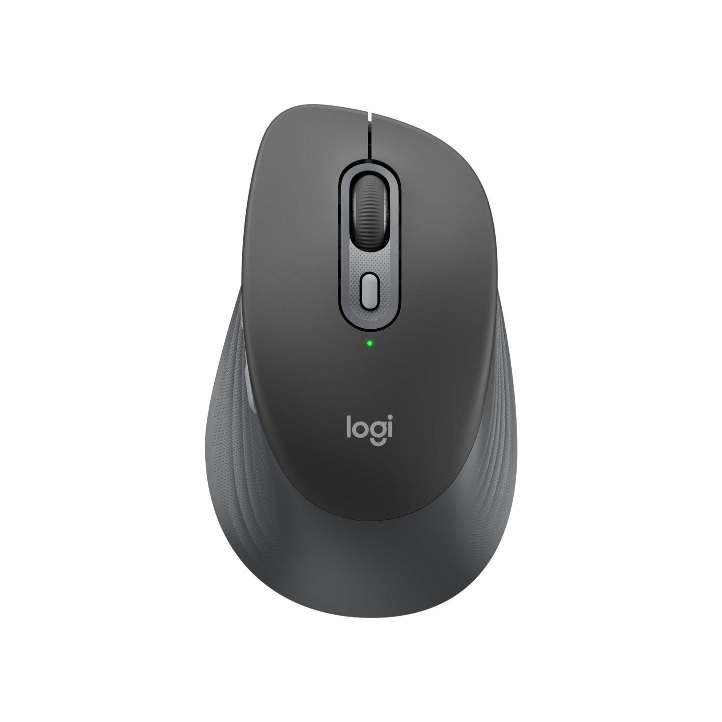 Logitech Signature Comfort M840 L Wireless Mouse is a Bluetooth mouse with silent clicks, SmartWheel, customizable buttons and multi-device compatibility for Windows, macOS and iPadOS - Graphite - 910-007717