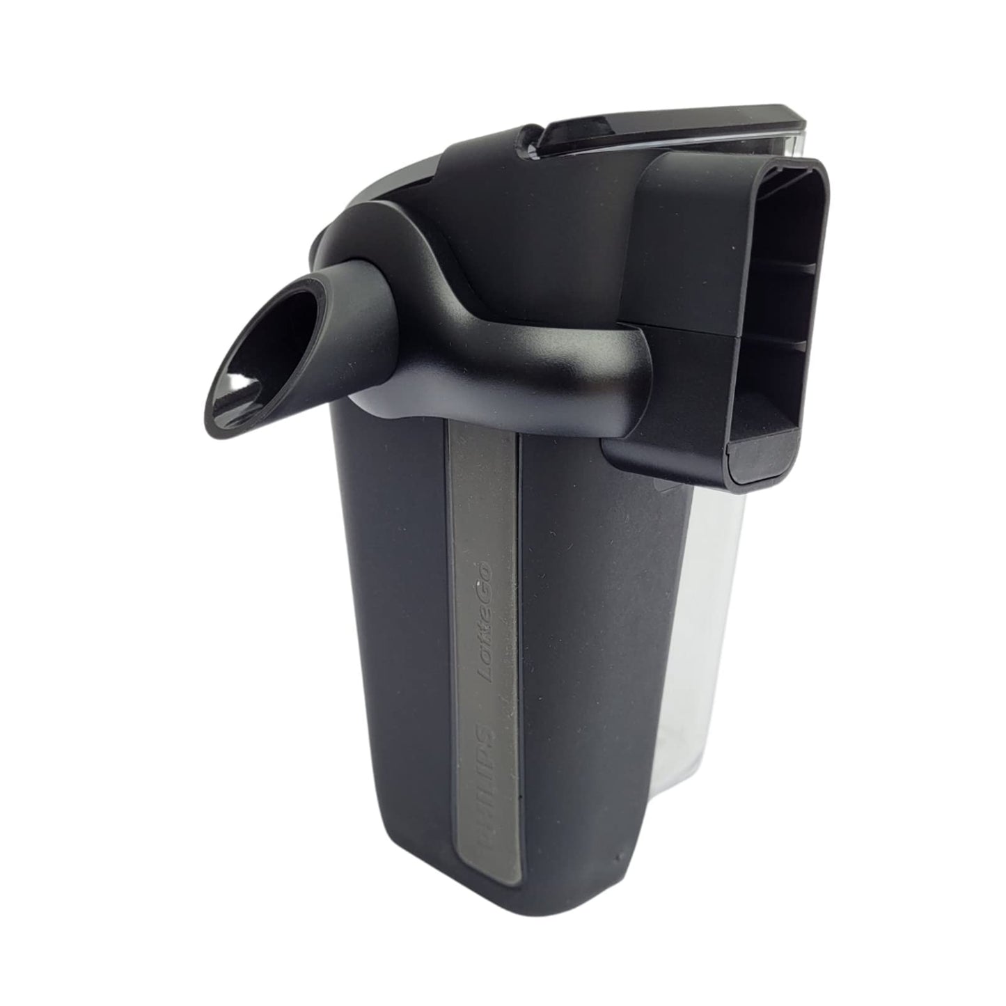 Philips milk container (version C) for LatteGo coffee machine, black, silver, transparent - Milchbehälter