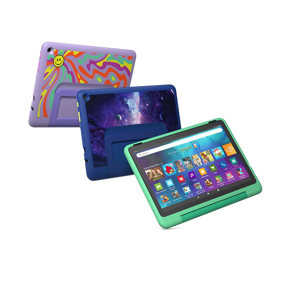 Amazon Child-Friendly Case for the Fire HD 10 Tablet, Happy Day Design | For children aged 6 and over | Only compatible with 13th generation tablets (2023) - 53-033185