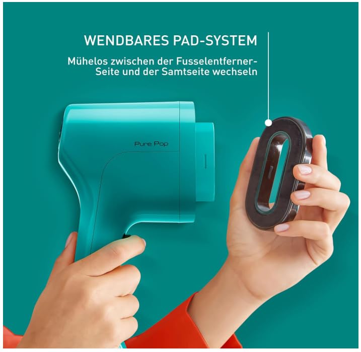 Tefal DT2024 Pure Pop Steam Brush | 1300W | 70ml water tank | removes up to 99.99% of viruses/bacteria/germs | quick heating | 20g/min continuous steam release | Petrol green/black