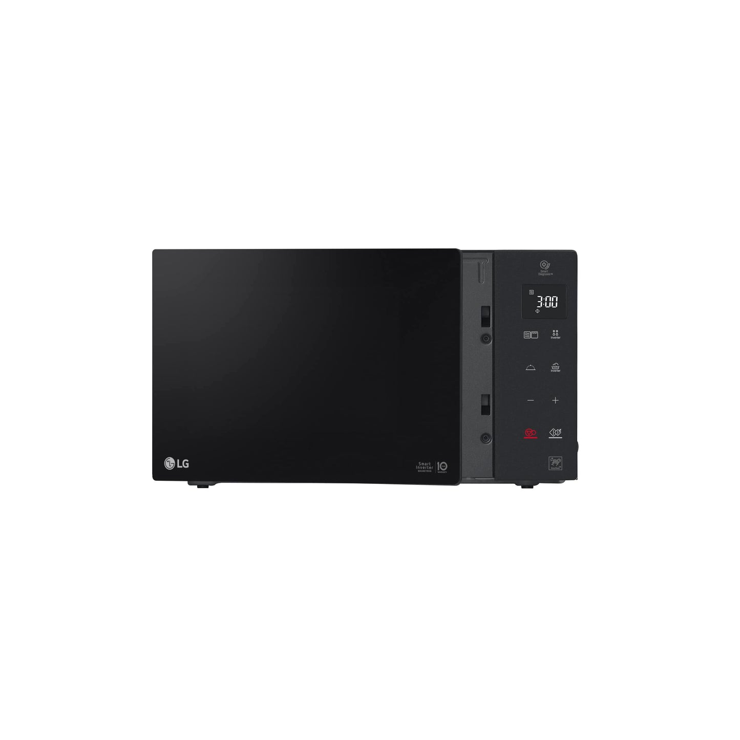 LG MH6535GDS microwave (25 L, 1000 W) with grill (LED display, smart inverter technology, easy to clean), black