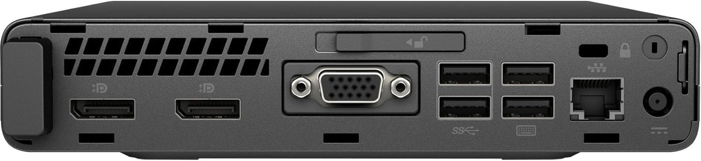 HP EliteDesk 800 G3 mini Desktop PC, Intel Core i5-6500, 8GB RAM, 256GB SSD, US QWERTY keyboard, WLAN, Bluetooth, Windows 11 Pro (refurbished)