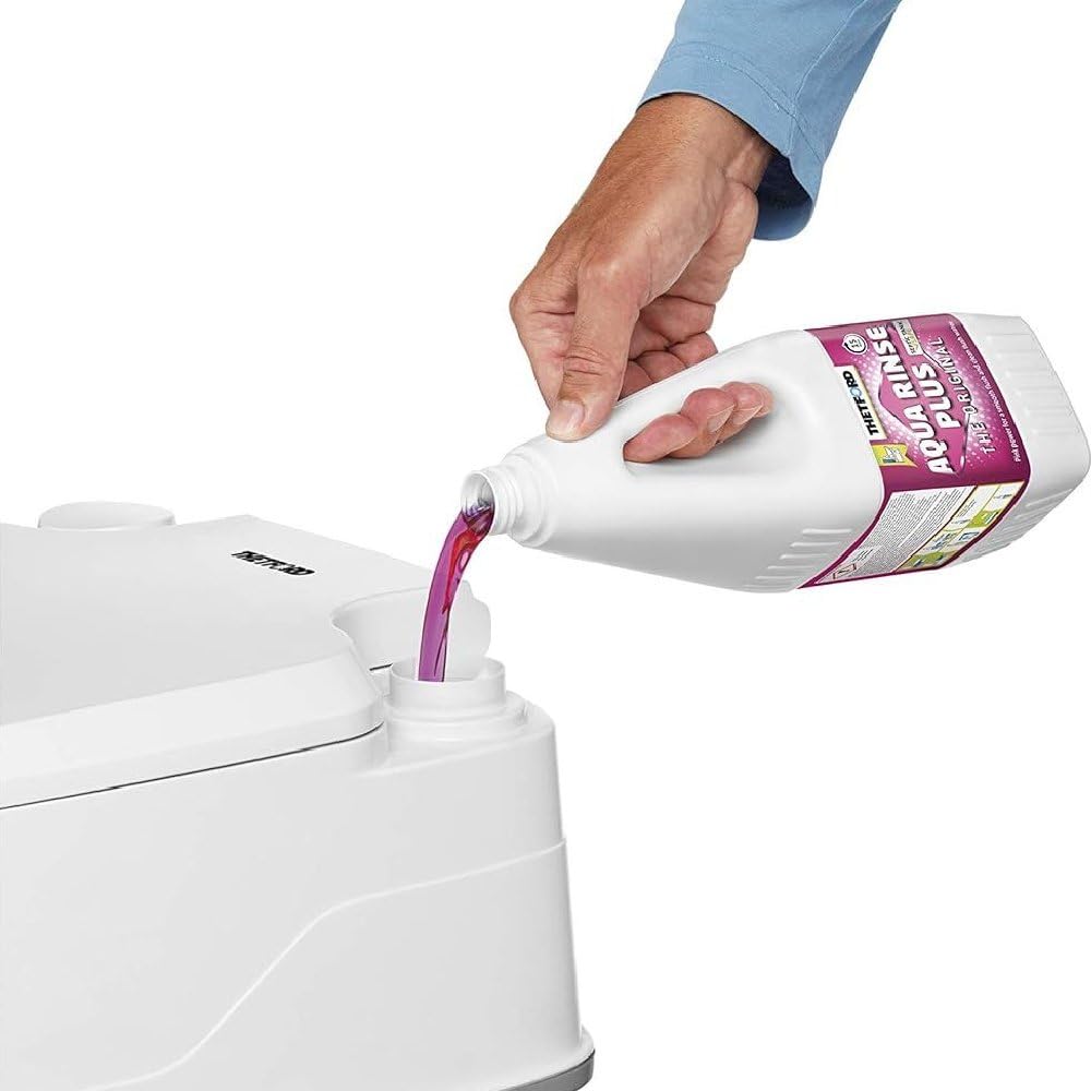 Thetford 92802 Porta Potti 145 Toaletă portabilă Qube, Alb-Gri, 330 x 383 x 427 mm - QUBE
