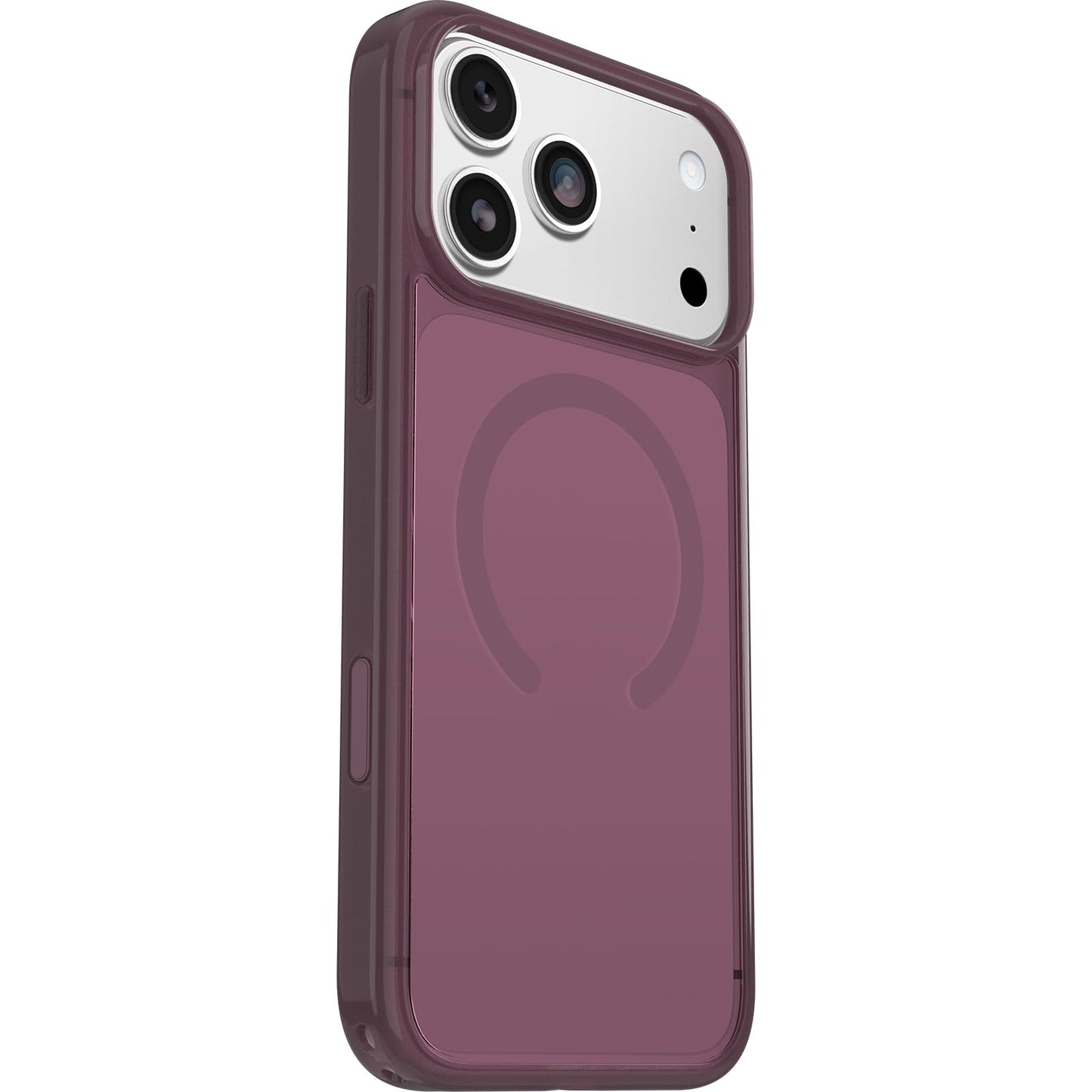 OtterBox Symmetry Series Clear MagSafe Transparent Case for iPhone 17 Pro Max, Shockproof Drop Proof Protective Case, 3X Military Grade Tested, Clear/Pink - 77-98872