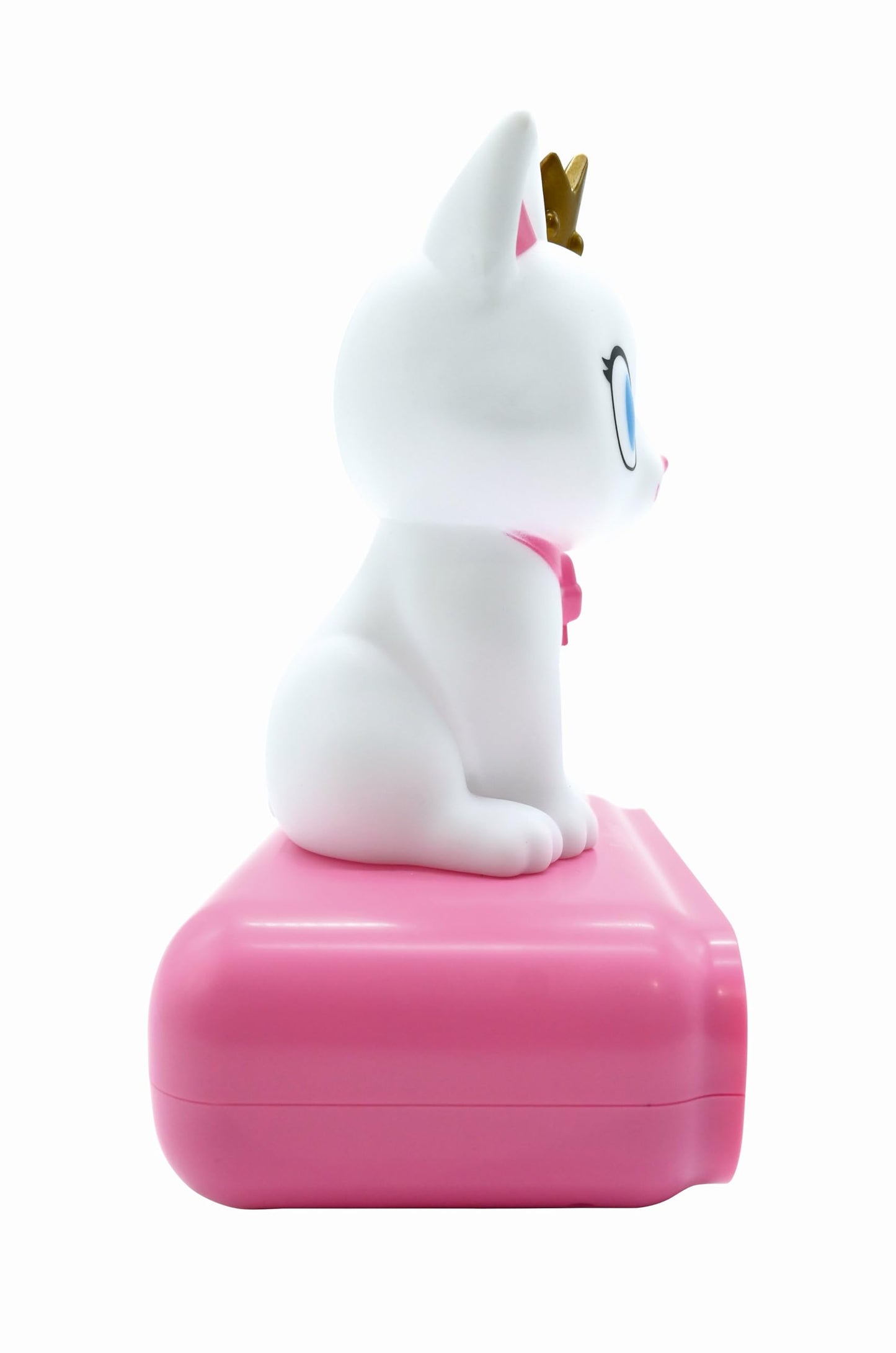 Lexibook - Alarm Clock with Night Light Kitten, Kitten Digital Alarm Clock for Children with Night Light Snooze, Children's Clock, Luminous Cat, Pink White - RL800KTLXB