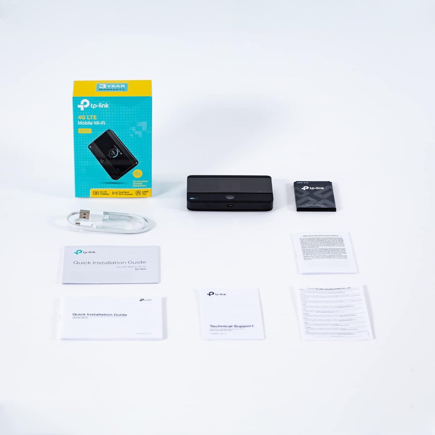 TP-Link M7350 Mobile 4G LTE WLAN router, up to 150 Mbit/s, color LCD, 2000 mAh battery (up to 8 hours), connects up to 10 devices, compatible with all European SIM cards