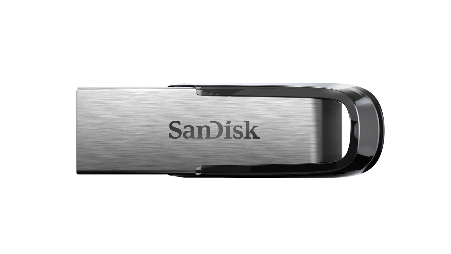 SanDisk Ultra Flair USB 3.0 Flash Drive 64GB (Durable and Elegant Metal Housing, Password Protection, 150MB/s Read) Black - SDCZ73-064G-G46