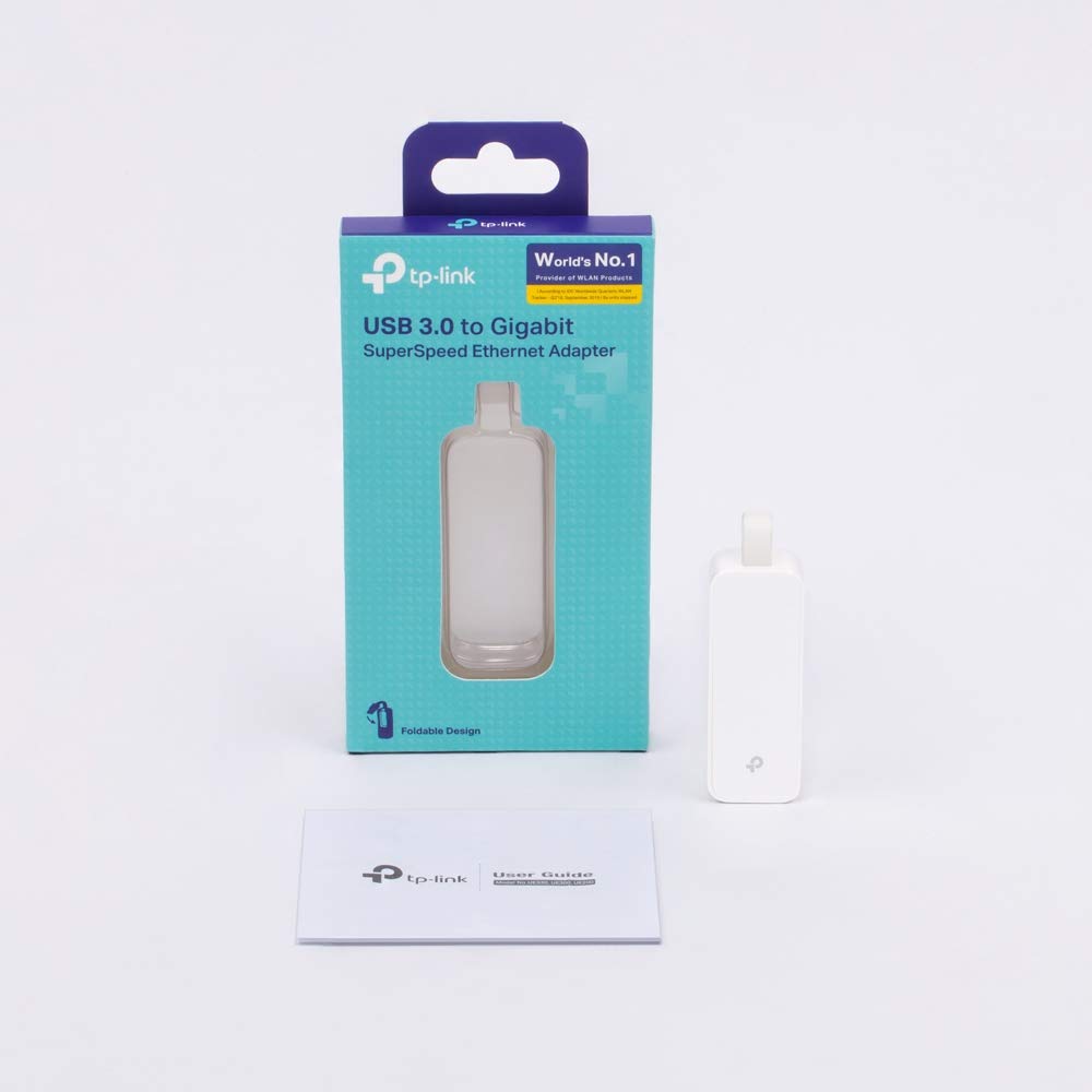TP-Link UE300 USB to Ethernet Adapter, USB 3.0 to RJ45 1000Mbps Ethernet LAN Network Adapter, Plug and Play in Windows 11/10, Mac OS and Linux OS, Foldable and Portable Design, 1 Pack