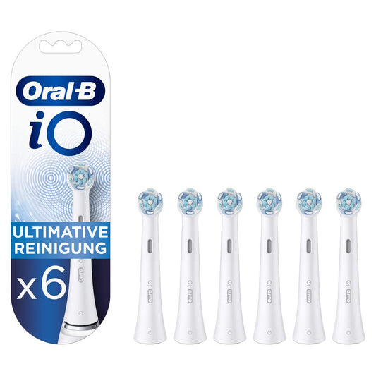 Oral-B iO Periuțe de schimb pentru periuțe electrice, 6 bucăți, curățare dentară ultimativă cu tehnologia iO, capete de periuță pentru periuțele Oral-B - 4210201418108