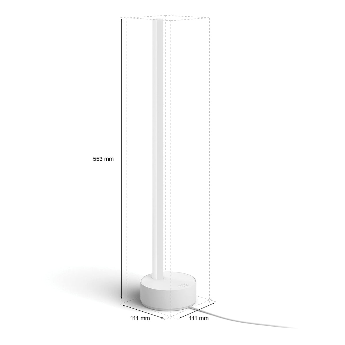 Philips Hue Gradient Signe Table Lamp, Light Column, White - 915005986901