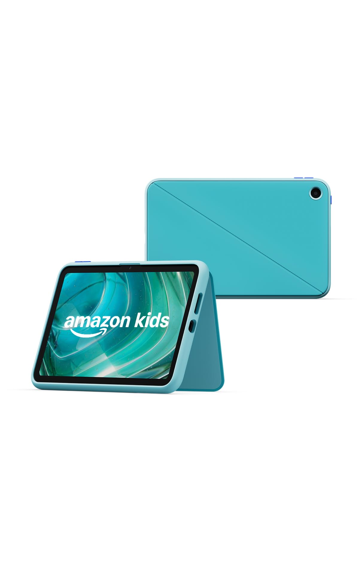 Amazon Kids Tablet 8 (latest generation), suitable for ages 6 and up, 8.7-inch HD display, all-day battery life, 1 year of Kids+ with videos, apps, games, and books, including a slim case (Turquoise) - RL3YT5