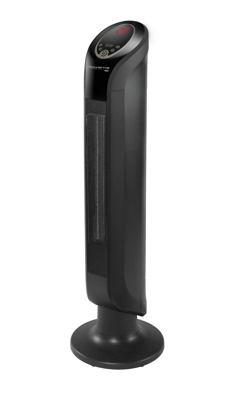 Rowenta SO9420 Intense Comfort Hot Ceramic Tower Heater | Fan Heater | 2400W | Electric Heating | Energy Efficient | Indoor Use, Black, 22.5 x 21.8 x 81.5 cm - SO9420F0