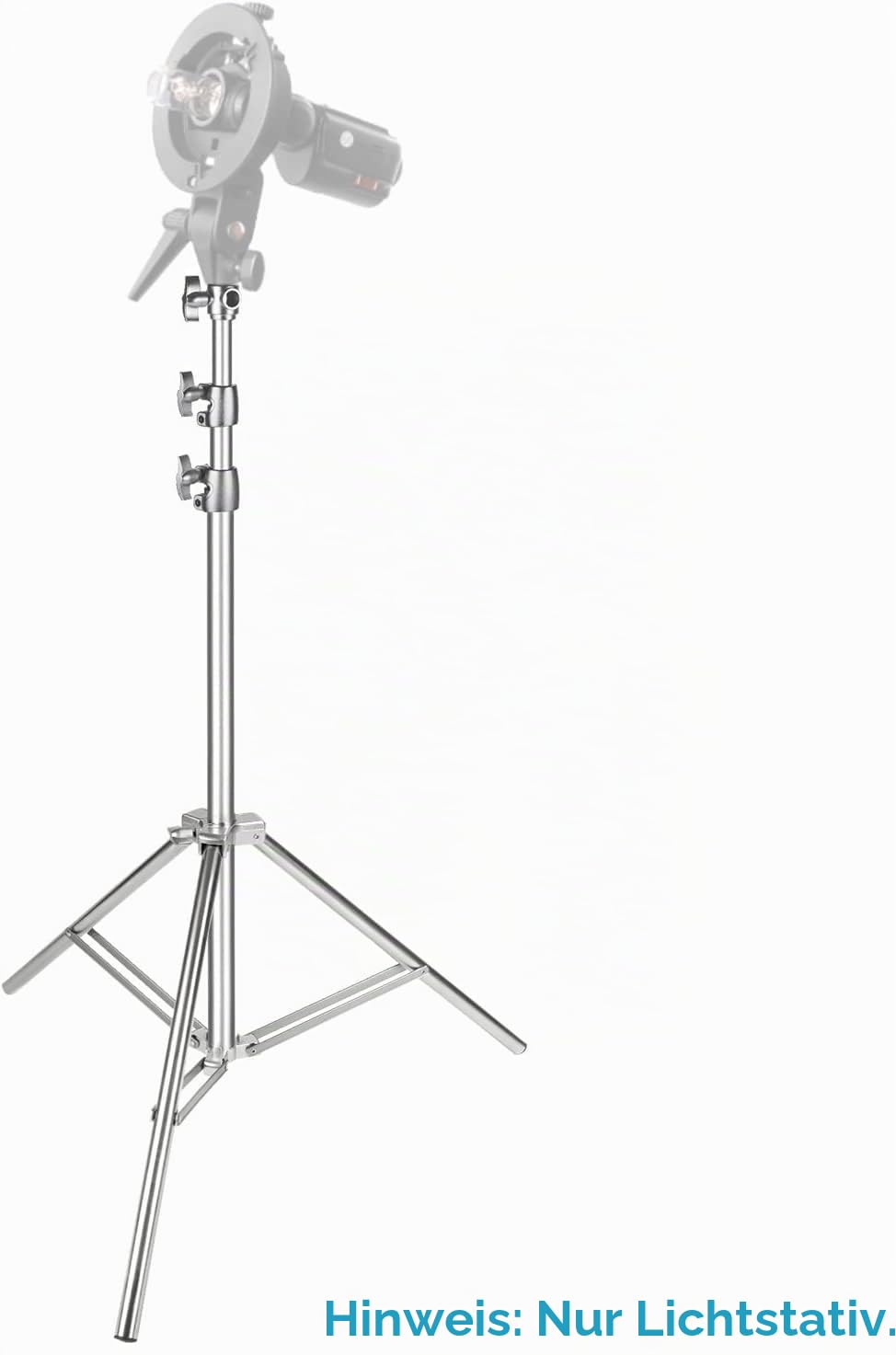 Neewer Stainless Steel Light Stand Silver 200cm Foldable Portable Heavy Duty Stand for Studio Softbox, Monolight and Other Photography Equipment (Pack of 2) - ST-200SS