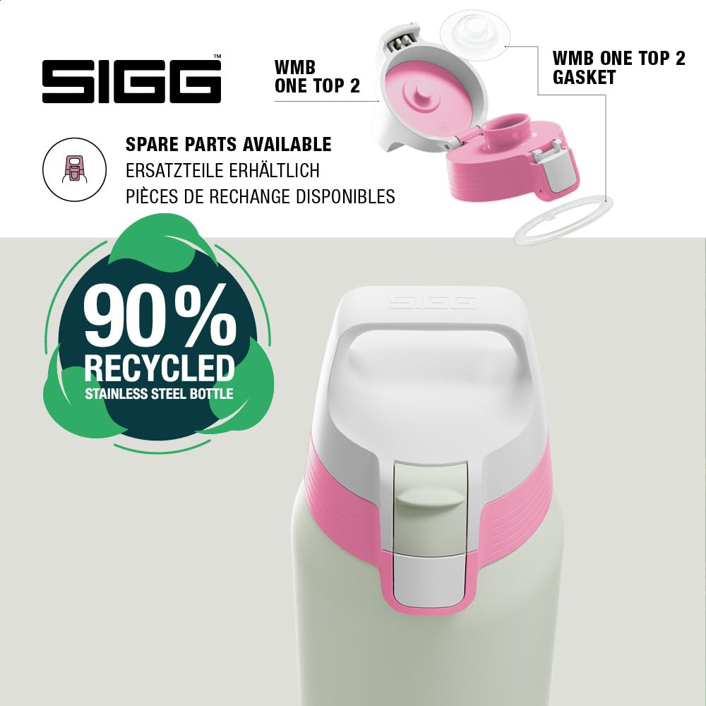 SIGG - Insulated drinking bottle - Thermos bottle Shield Therm One Multicolor Lilly - Carbonated drinks - Leak-proof - Dishwasher safe - BPA-free - 90% recycled stainless steel - 0.75L - 6228.50