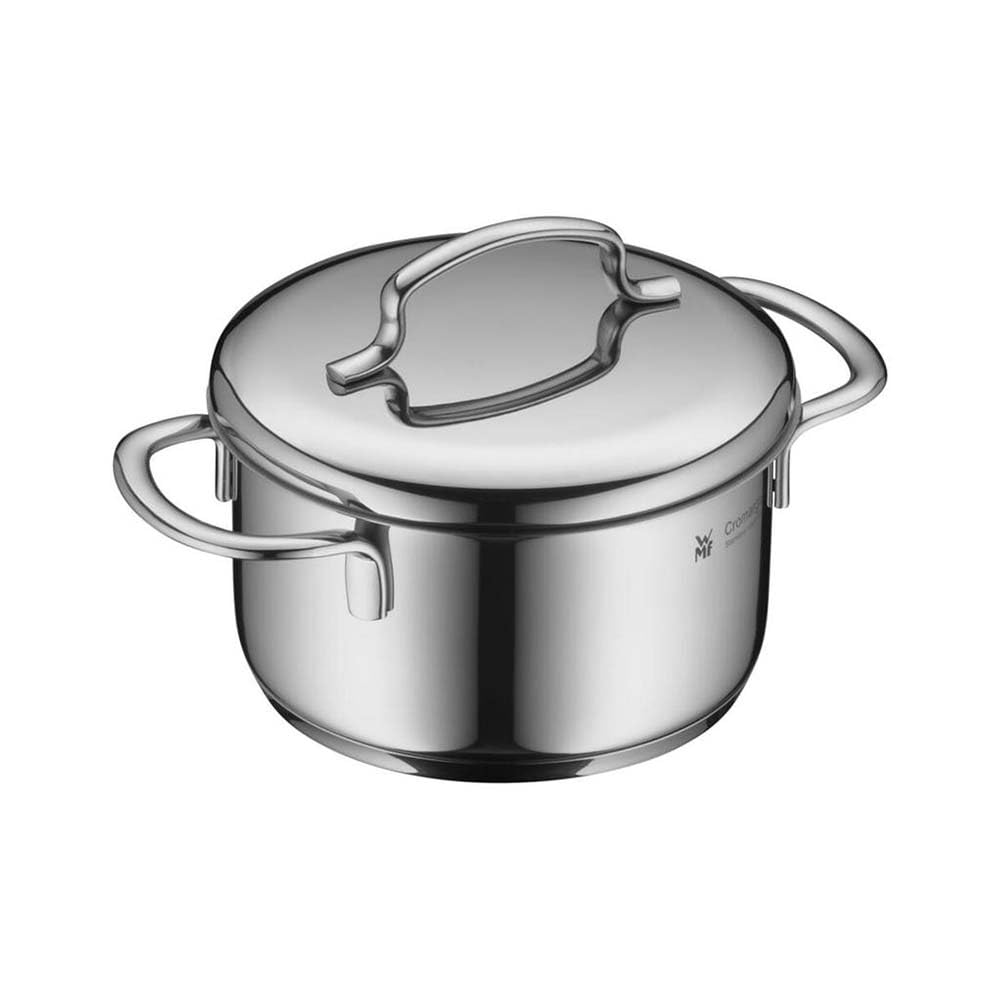 WMF Mini Advantage pot set induction small 5-piece, cooking pot set with metal lid, Cromargan stainless steel, pot set stackable ideal for small portions - 798566040