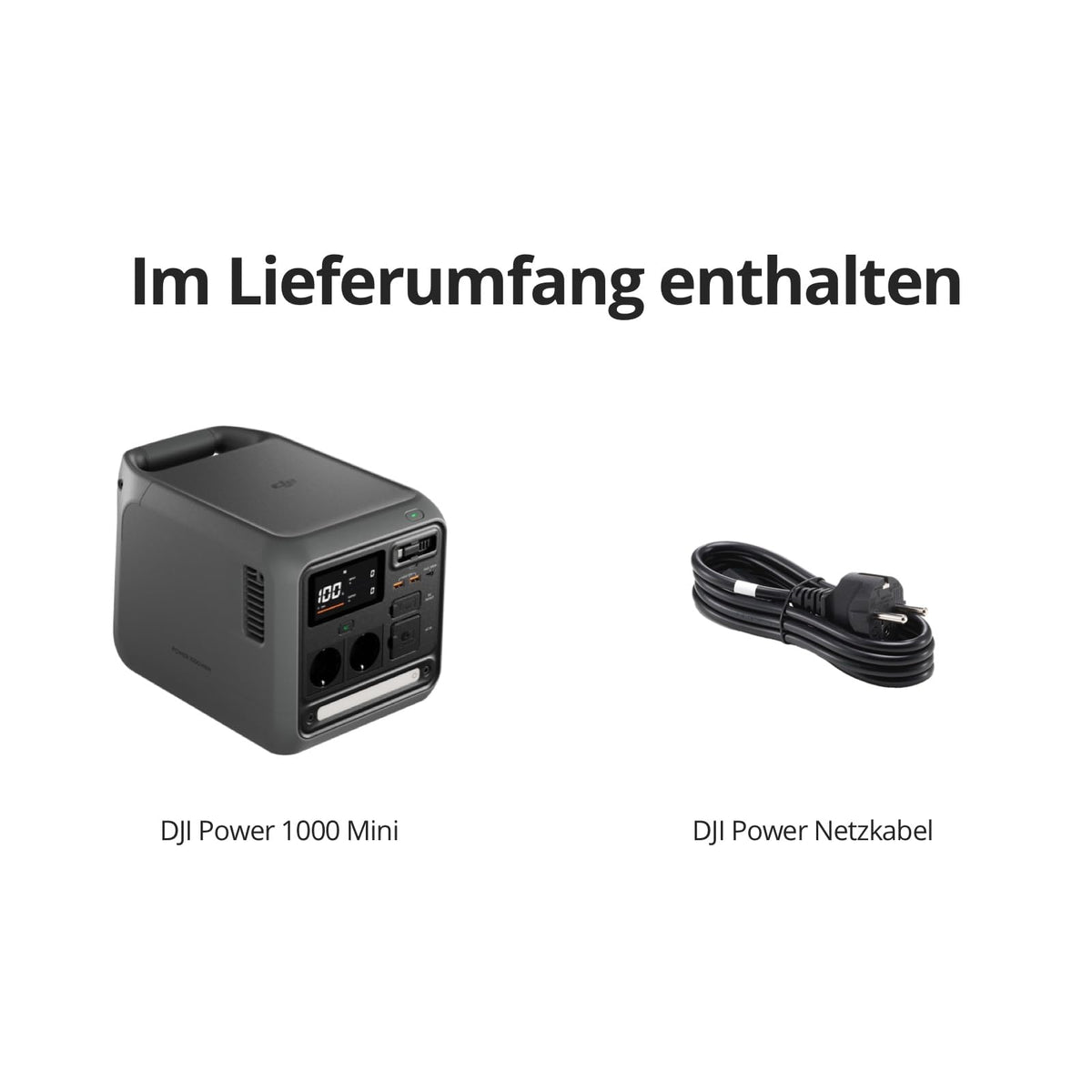 DJI Power 1000 Mini portable power station, 1008-Wh-LFP battery - 6937224125698