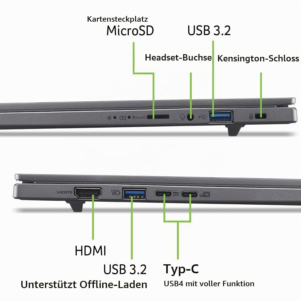 Acer Aspire 16 AI OLED, Laptop, Ryzen AI 7, 16GB RAM, 1TB SSD - NX.JP0EG.00Y