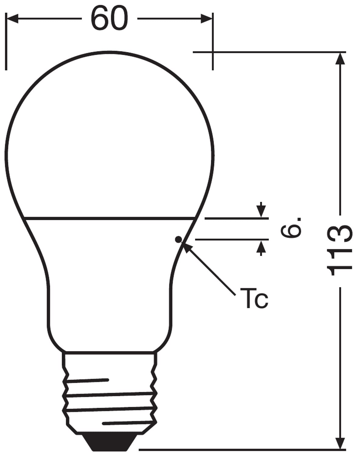 Osram LED bulb, base: E27, warm white, 2700K, 8.50W, replacement for 60W bulb, matt, LED BASE CLASSIC A, 10 x pack of 5 - 4058075090491