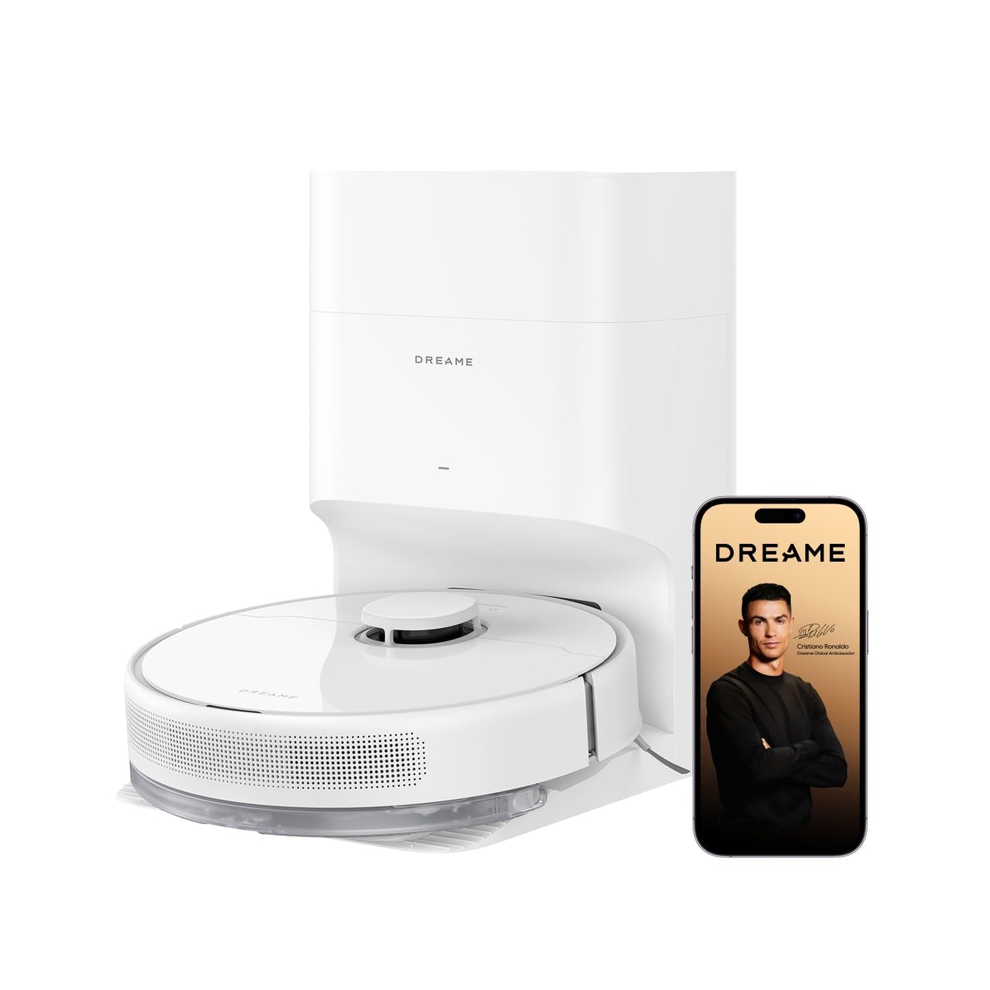 dreame D10 Plus Gen 2 vacuum robot with wiping function, automatic dust emptying, stores dust for up to 90 days, LiDAR navigation, 6000 Pa suction power for carpets and animal hair, 285-minute battery - RLD32GD