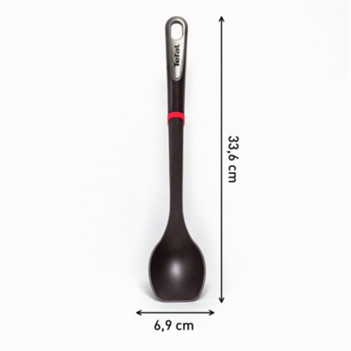 Tefal Ingenio K20605 (Serving) Spoon | 40 cm | Plastic | Dishwasher safe | Heat resistant up to 230 °C | Black, 39.6 x 9.2 x 5.5 cm - K2060514