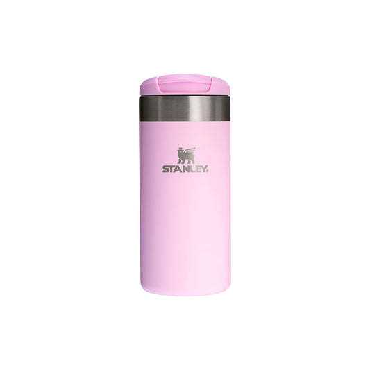 Stanley 1913 Aerolight Transit Thermo Mug 0.35L - Keeps Hot for 4 Hours - Dishwasher Safe - Coffee Mug To Go Leak-Proof - Compatible with Common Car Drink Holders - Cherry Blossom - 100000108088