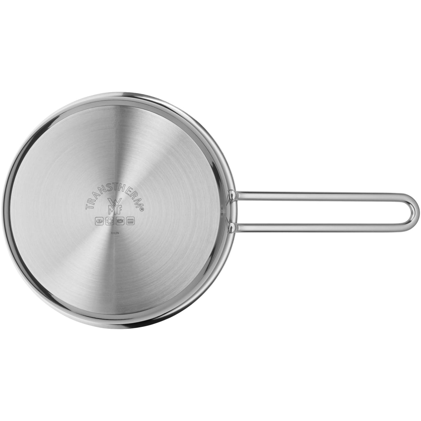 WMF mini saucepan 16cm, small, metal lid, small pot induction 1.2l, Cromargan stainless steel, stackable, for small portions, single household - 716786040