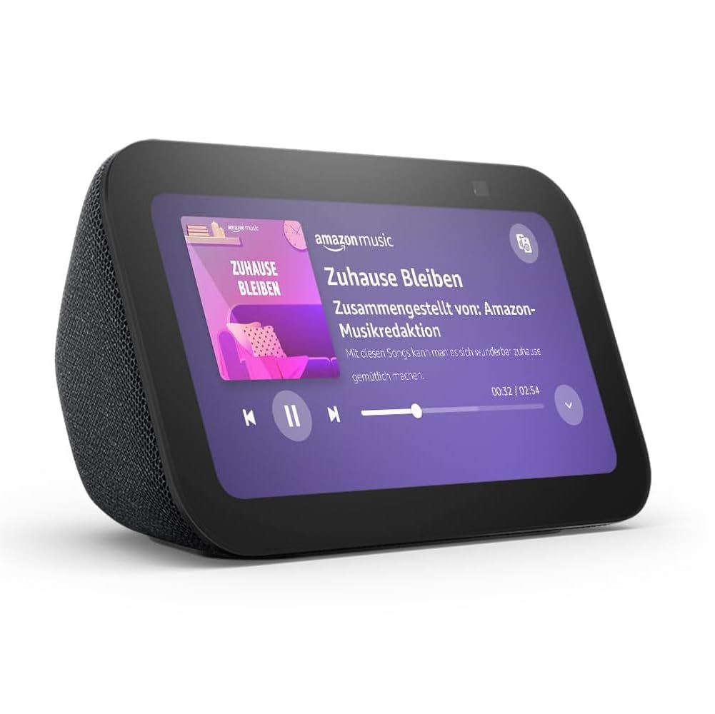 Echo Show 5 (Latest Generation) | Compact smart touchscreen to control your smart home and more | Anthracite, with Alexa+ Early Access - H97N6S
