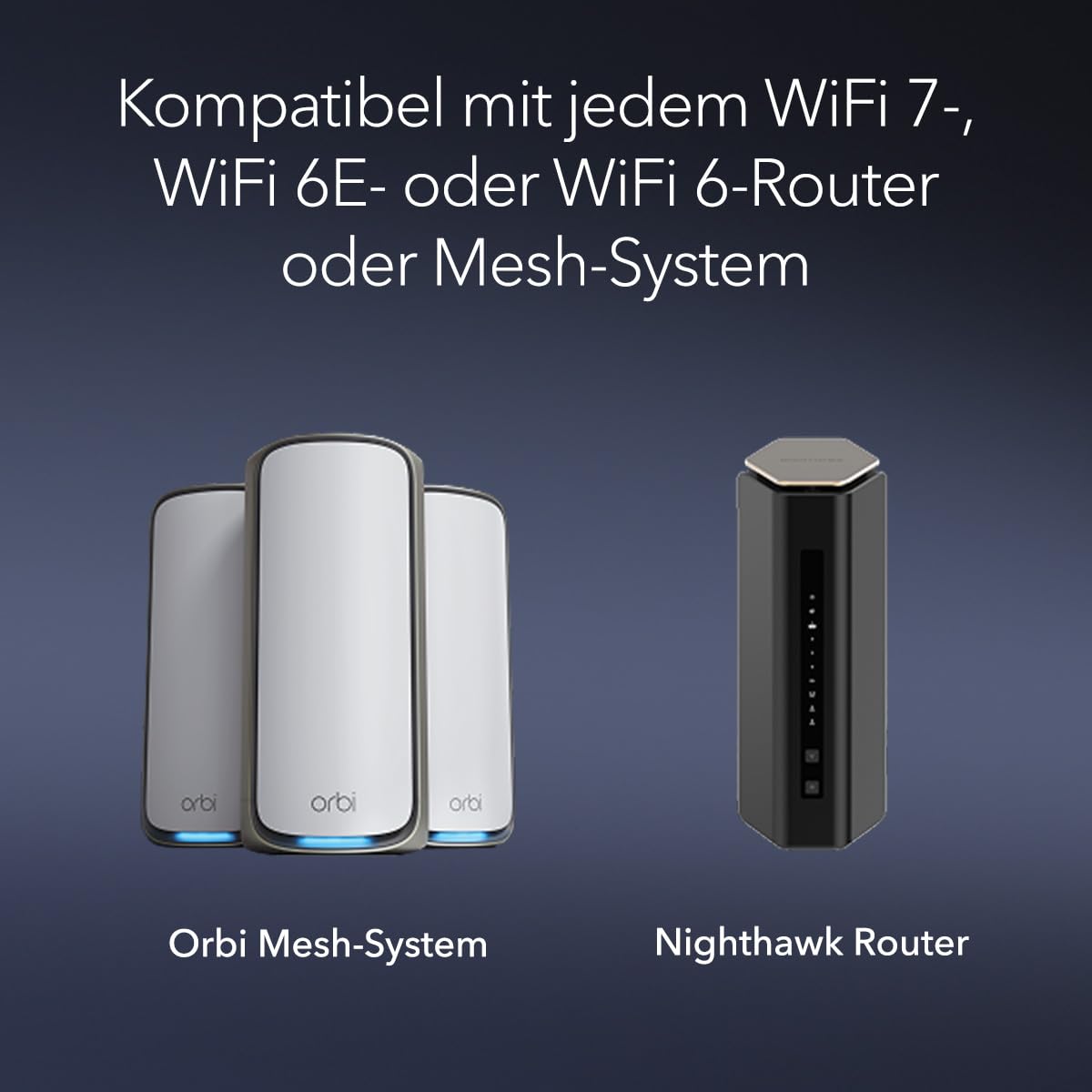 NETGEAR Nighthawk WiFi 7 USB 3.0-Adapter (A8500) – BE5000 Tri-Band Wireless Gigabit Speed (până la 5 Gbit/s) Funcționează cu orice router sau sistem Mesh WiFi 7 sau 6 6E – Pentru PC-uri cu Windows - A8500-100PES