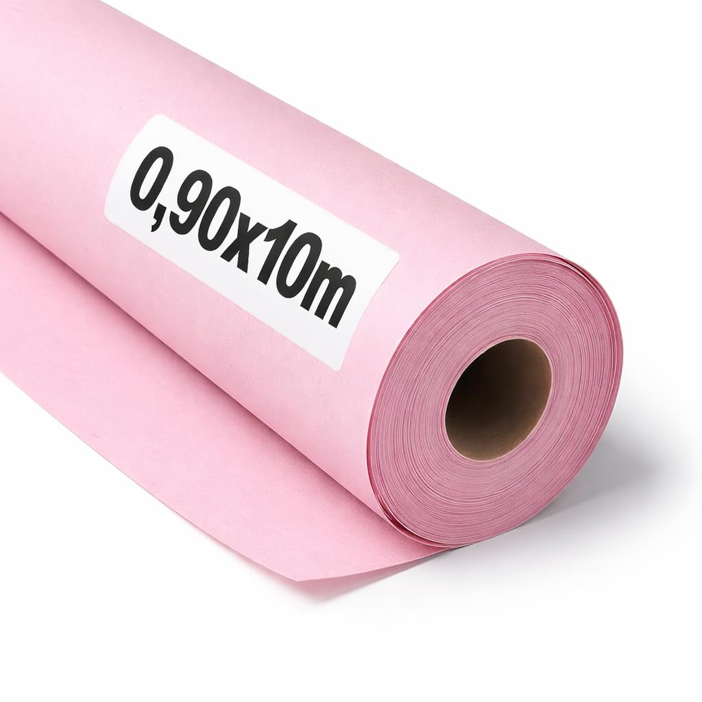 OFITURIA Kraft Paper Pink Pastel - Roll 0.90 × 10 m - 6 Rolls - Wrapping Paper and Packaging Paper - Craft Paper for DIY, Decoration and Sewing Patterns - Tear-Resistant and Easy to Cut - COM620-parent2