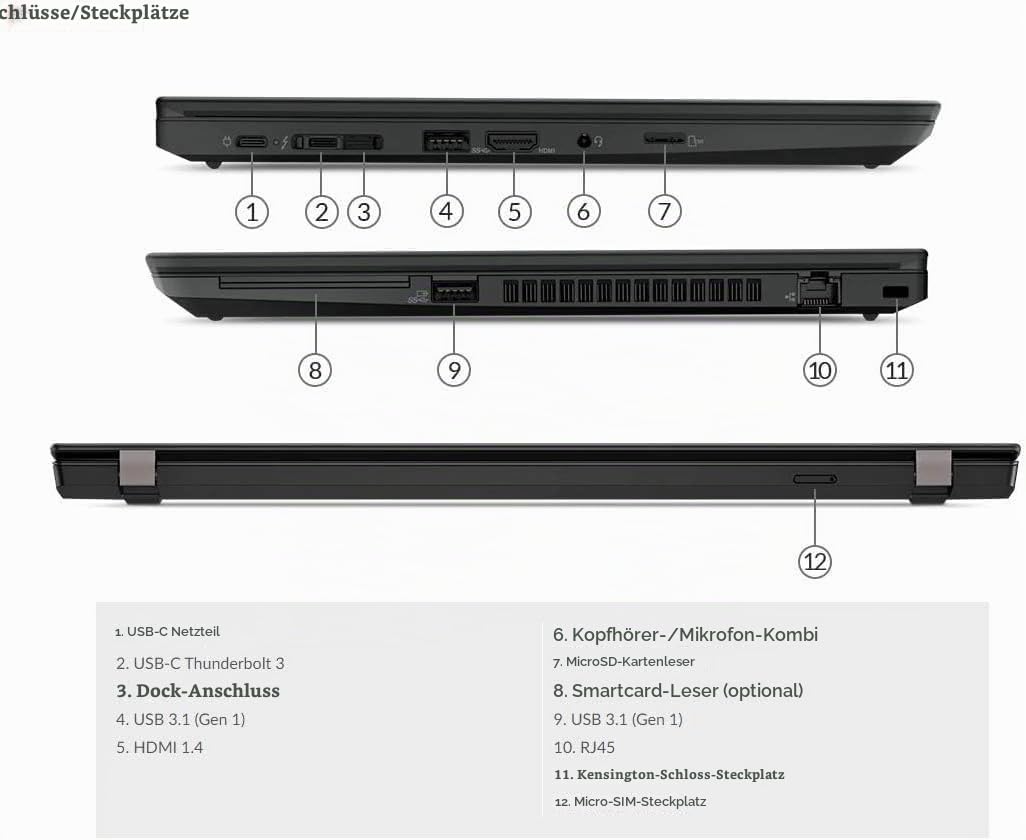 Lenovo Thinkpad T490 Business Laptop, 14" FHD Notebook, Intel Core i7-8565U, 16GB DDR4 RAM, 512GB SSD, Windows 11 Pro (Refurbished)