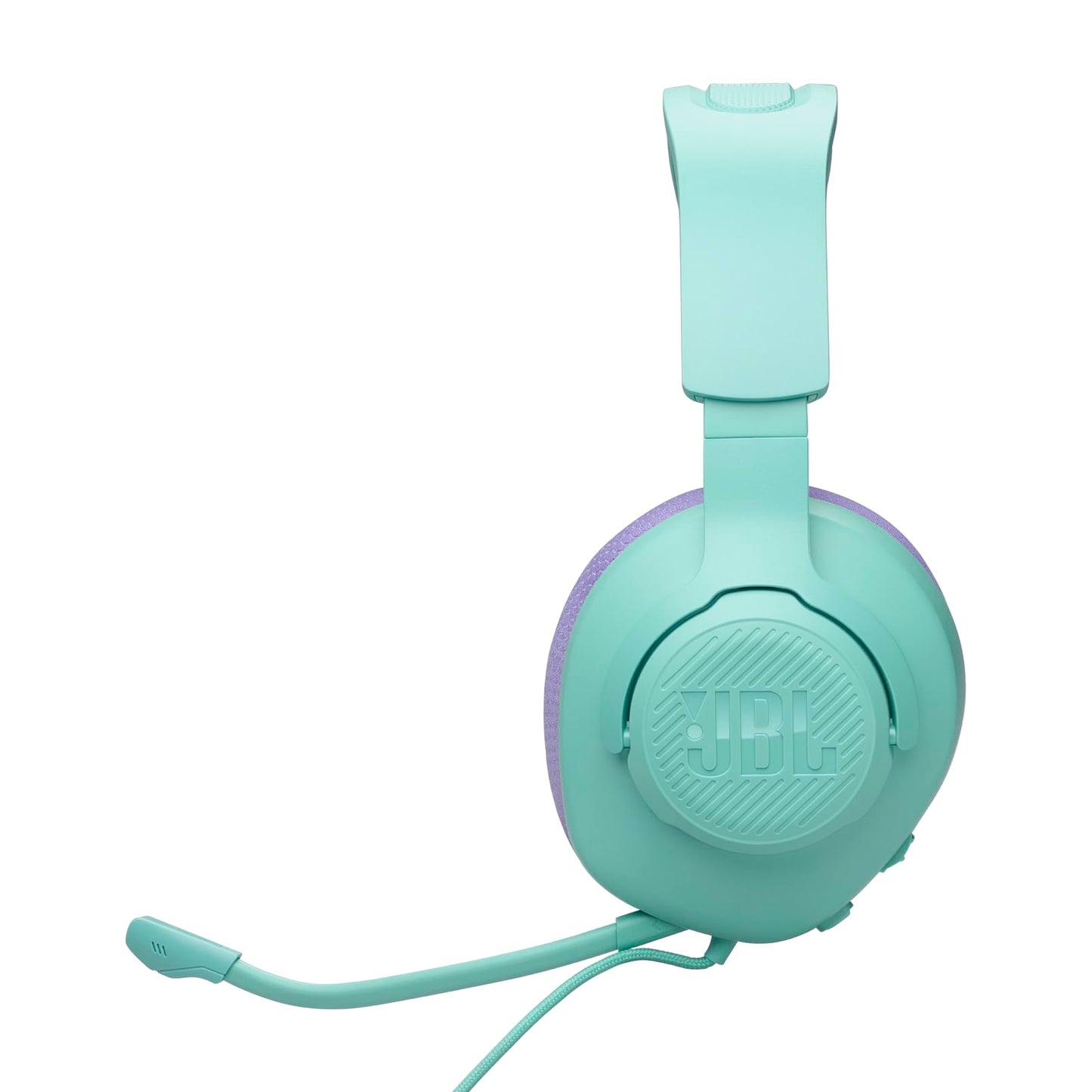 JBL Quantum 100M2 Wired Over-Ear Gaming Headset with JBL QuantumSOUND Signature, 3.5mm jack, multi-platform compatibility and detachable microphone with mute option, cyan - JBLQTUM100M2CYN