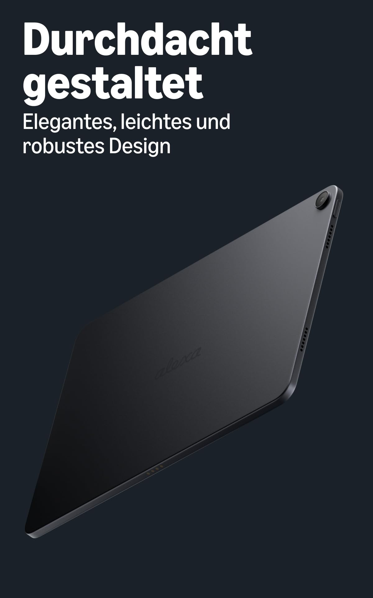 Noul tablet Amazon Alexa 12 Pro, 8 GB RAM, 128 GB, display strălucitor de 12 inch cu 2,8K, baterie pentru întreaga zi, cu Google Play, dezvoltat pentru Alexa+, culoare grafit. - SP24NE