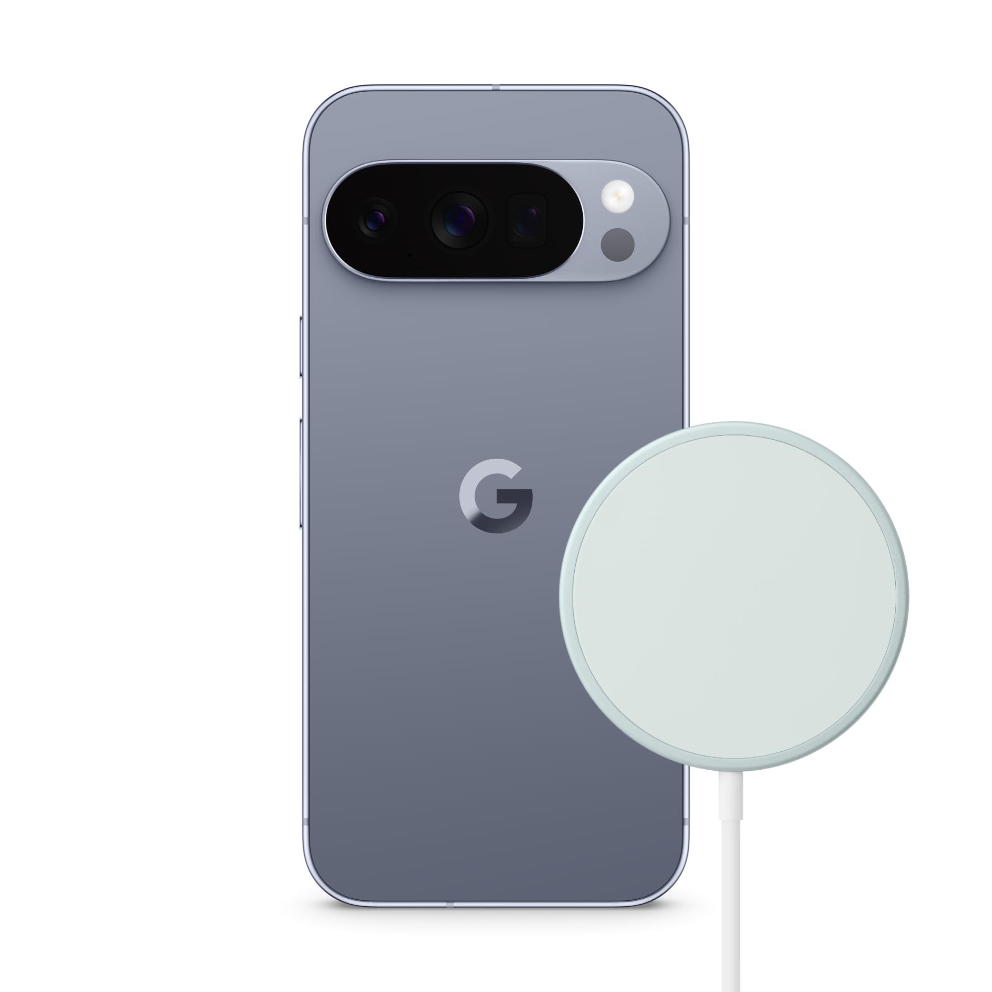 Google Pixel 10 Pro - SIM-free Android smartphone with Gemini and 6.3-inch Super Actua display - Moonstone, 128GB Pixelsnap charger - 25W Qi2 wireless charger