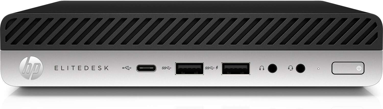 PC Desktop Mini HP EliteDesk 800 G5, Intel Core i5-9500T, 8GB RAM, 256GB SSD, WiFi, Bluetooth, fără tastatură și mouse, Windows 11 Pro (recondiționat)