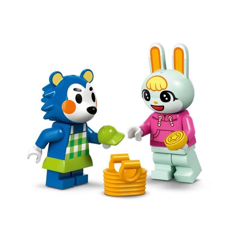 LEGO Animal Crossing The Tailor Sisters' Shop, building set for creative role play, gift for girls, boys and video game fans aged 6 and over, adventure playset 77055