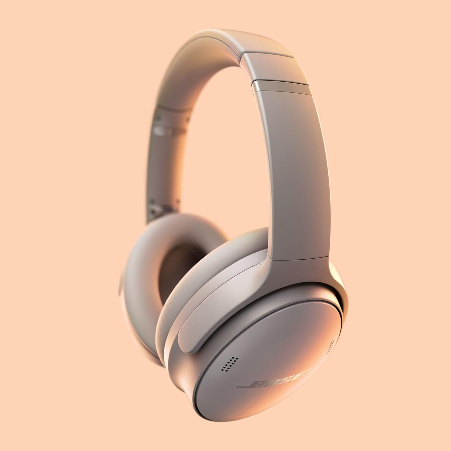 Bose QuietComfort wireless headphones with microphone and noise canceling, Bluetooth over-ear headphones with noise canceling, up to 24 hours of battery life, sandstone - Limited Edition - 884367-1100