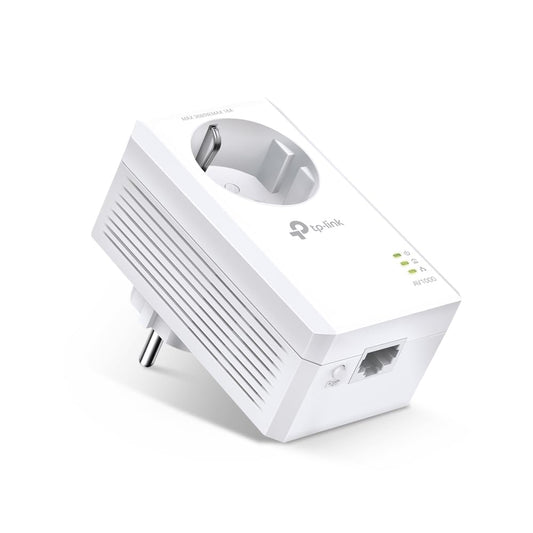TP-Link TL-PA7017P AV1000 Gigabit Powerline Adapter with Socket (1x Gigabit Port, Plug and Play, Energy Saving, Compatible with TP-Link HomePlug AV Powerline Adapters)