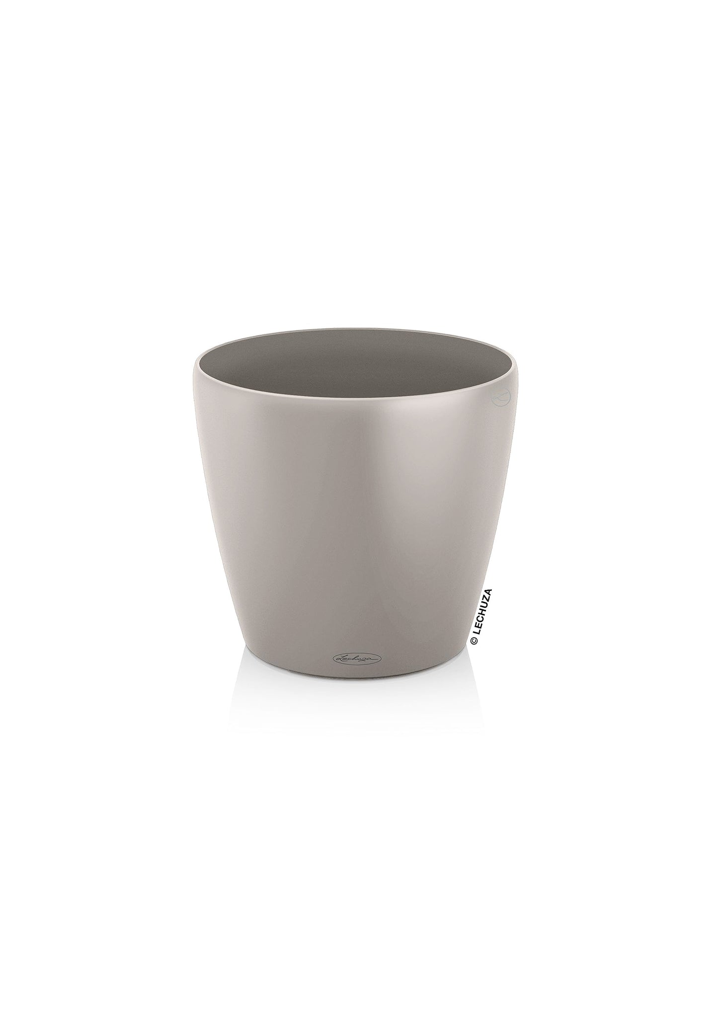 Lechuza 13333 Classico Color 60 Self-Watering Indoor/Outdoor Garden Planter 23" x 23" x 22" Sand Brown