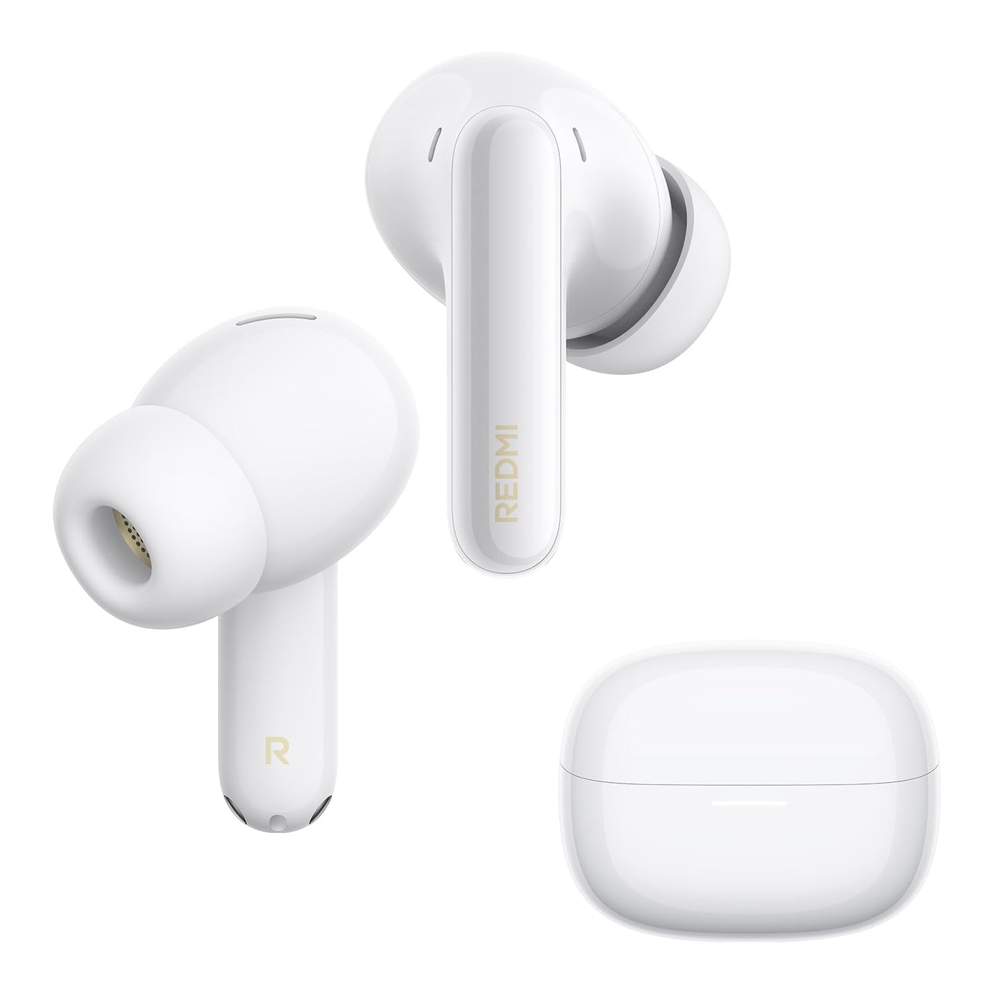 XIAOMI REDMI Buds 8 Pro, true wireless Bluetooth, 55dB active noise cancellation, triple drivers, Hi-Res HiFi sound, Dolby Audio, up to 33 hours of battery life, Bluetooth 5.4, IP54, White - M2535E1