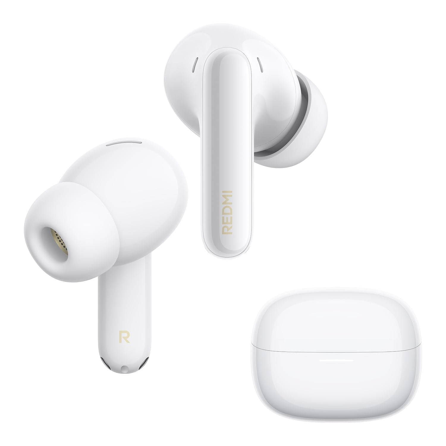 XIAOMI REDMI Buds 8 Pro, true wireless Bluetooth, 55dB active noise cancellation, triple drivers, Hi-Res HiFi sound, Dolby Audio, up to 33 hours of battery life, Bluetooth 5.4, IP54, White - M2535E1