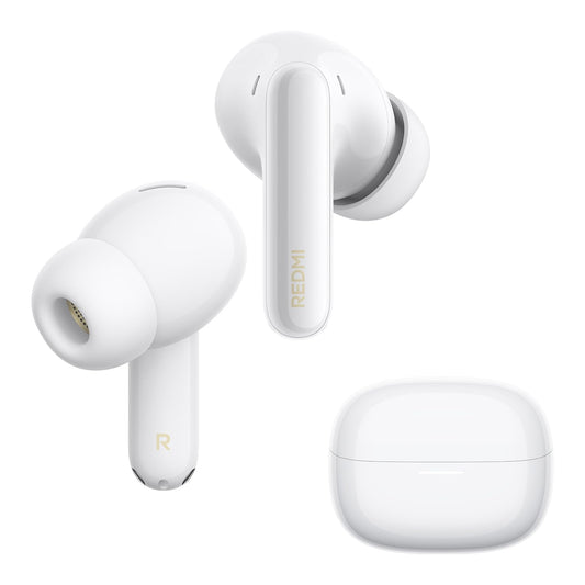 XIAOMI REDMI Buds 8 Pro, true wireless Bluetooth, 55dB active noise cancellation, triple drivers, Hi-Res HiFi sound, Dolby Audio, up to 33 hours of battery life, Bluetooth 5.4, IP54, White - M2535E1