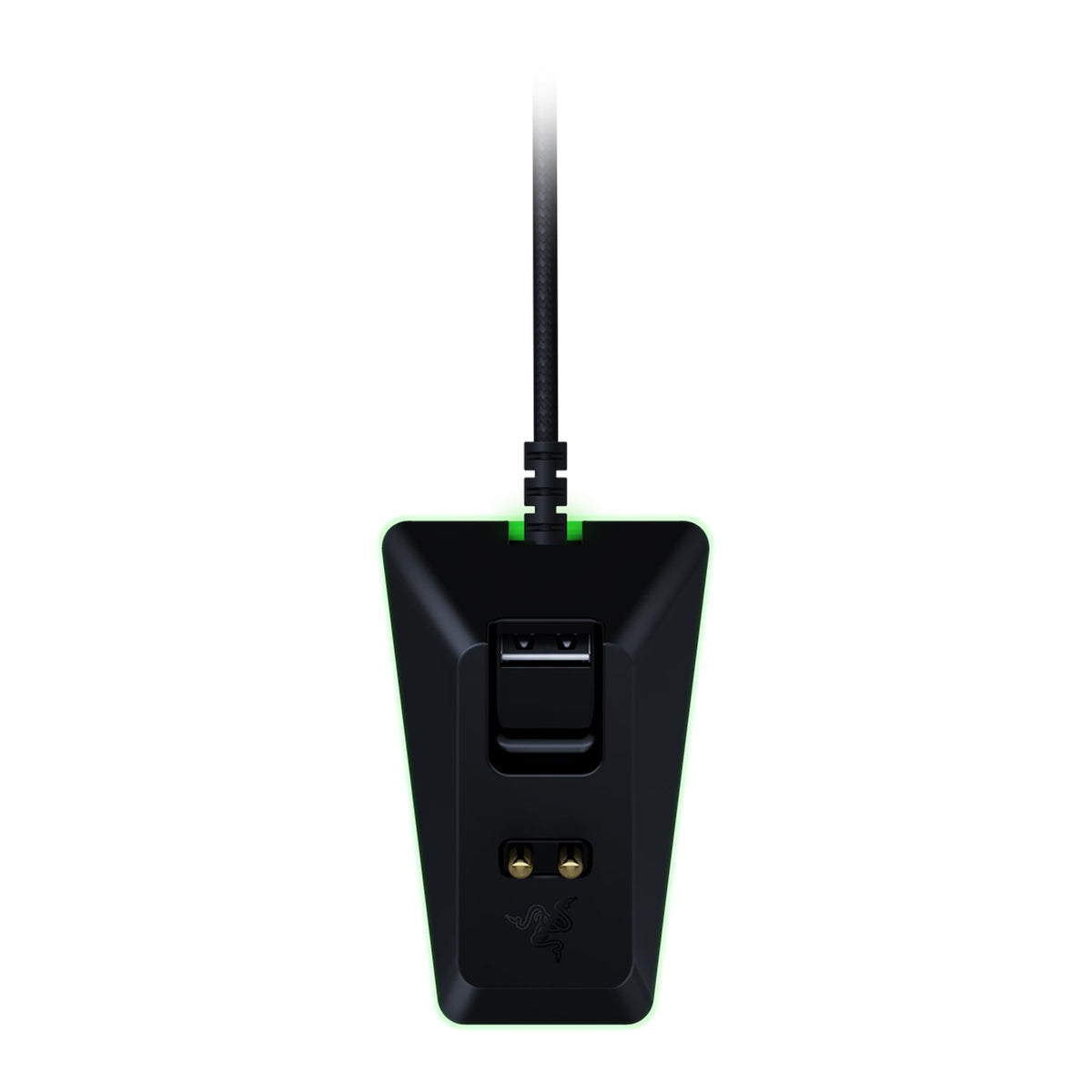 Razer Mouse Dock Chroma - Stație de încărcare cu iluminare RGB pentru DeathAdder V2 Pro, Viper Ultimate, Basilisk Ultimate, Naga Pro (Stație de încărcare magnetică pentru mouse, antiderapantă) Negru - RC30-03050200-R3M1