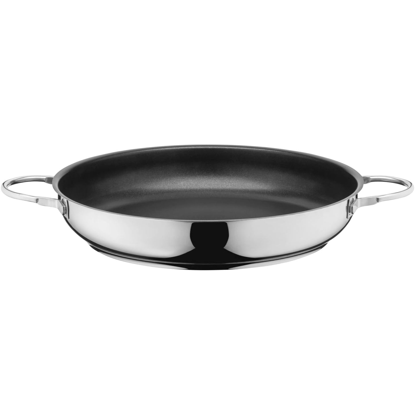 Silit Calabria frying/serving pan 32 cm induction, coated stainless steel, stainless steel handle, oven-safe, for gentle roasting - 2111301783