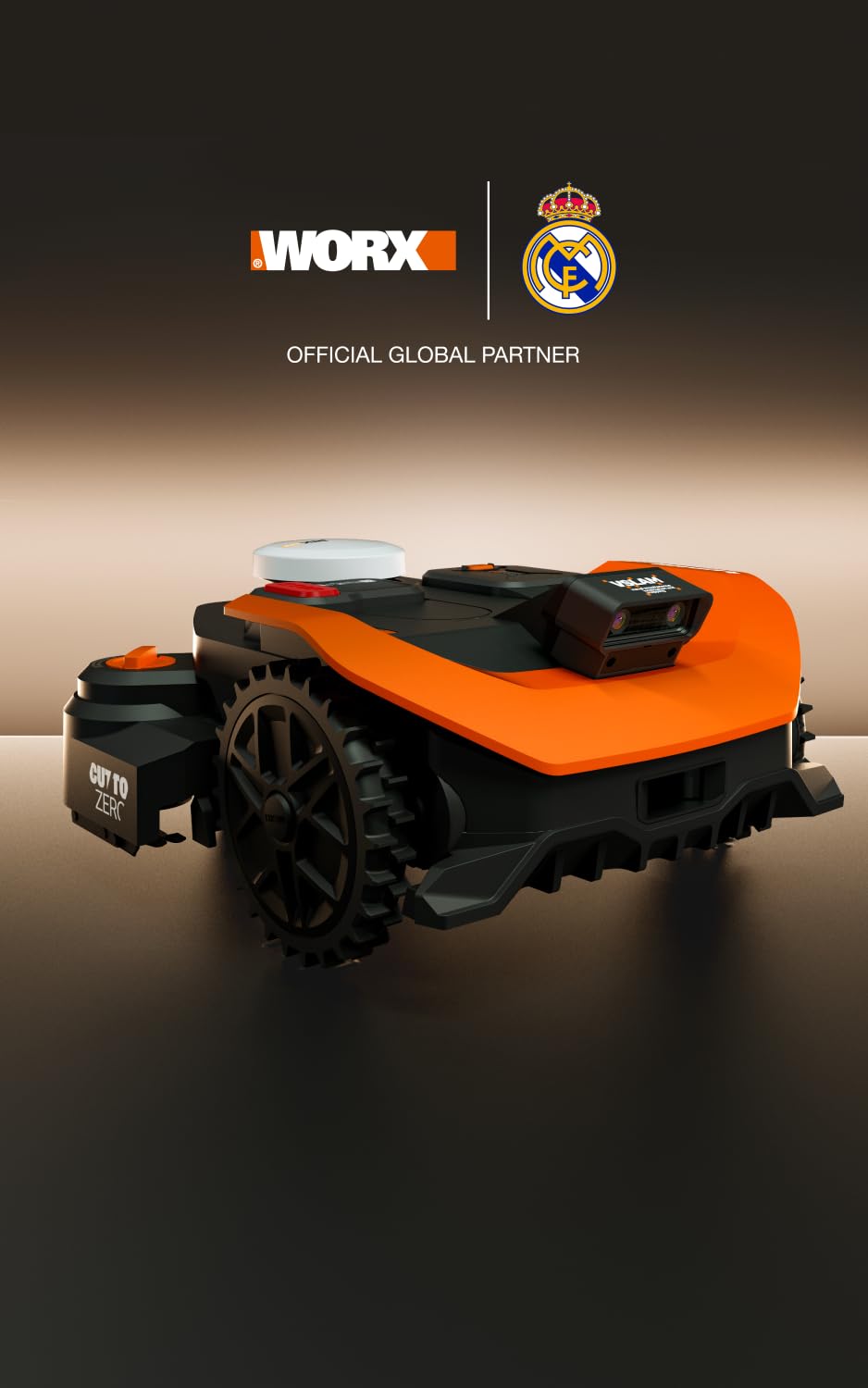 Worx Vision Cloud WR312E, 2WD Robotic Mower without Boundary Wire, 1200 m²