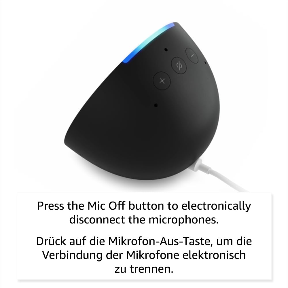 Echo Pop | International version | Compact and smart WiFi and Bluetooth speaker with rich sound and Alexa | anthracite - C2H4R9