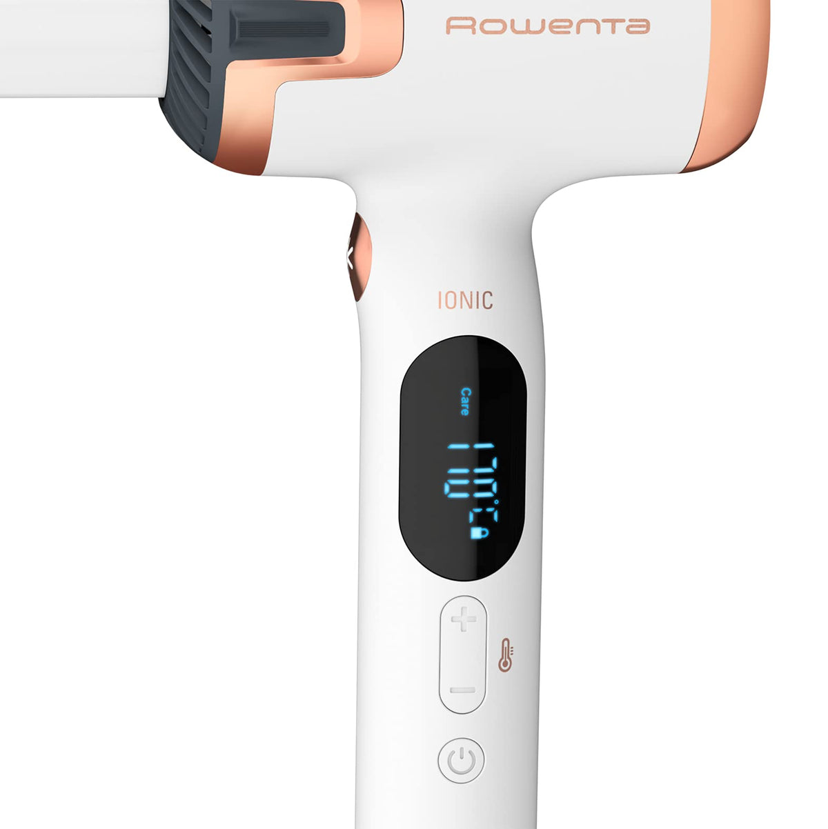 Rowenta CF4310 Ultimate Experience Air Care Curling Iron | new L-shape | gentle airflow | 8 temperature settings from 130°C to 200°C | heats up in 30 seconds | White/Copper | 1 piece (single pack)