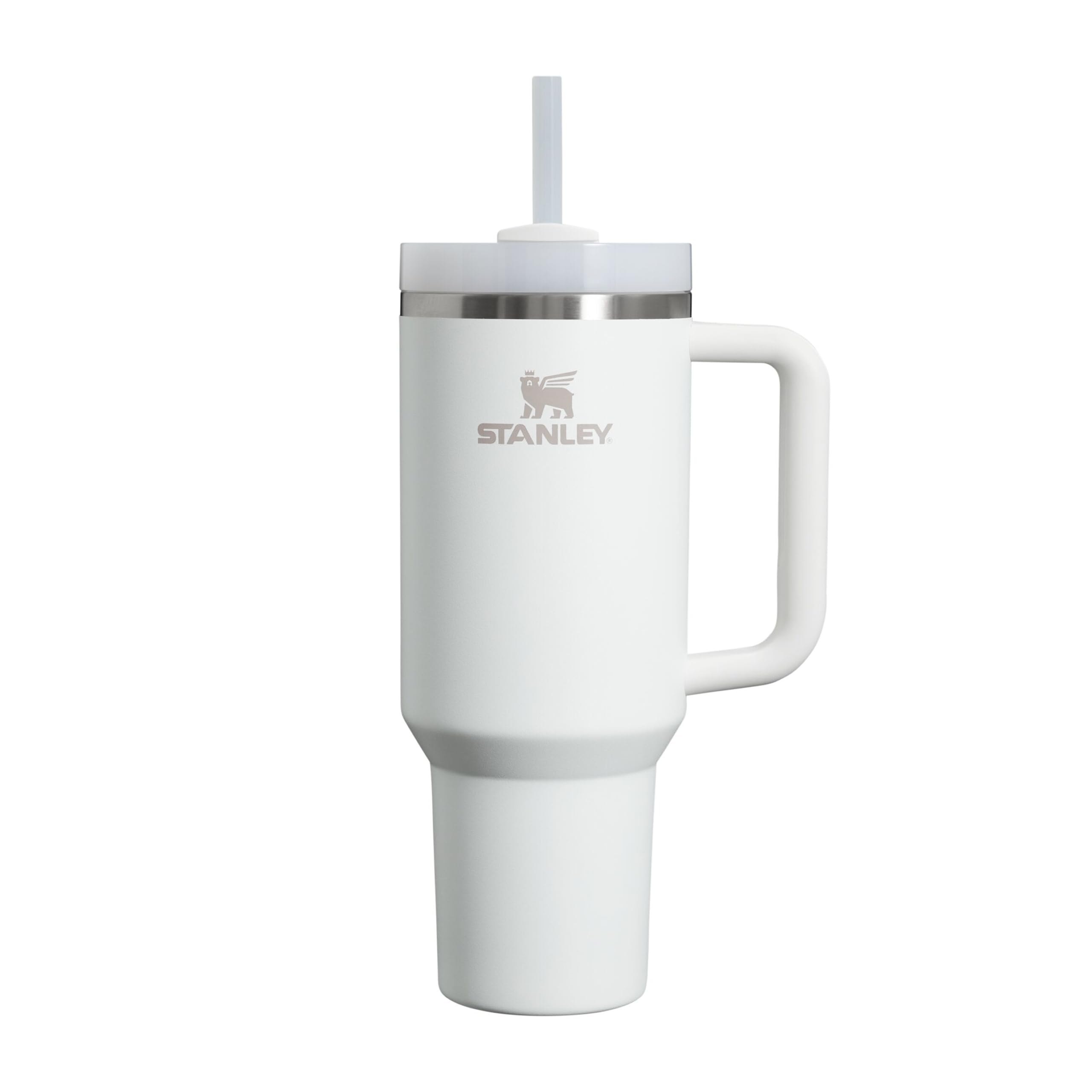 STANLEY 1913 Quencher H2.0 Flowstate Drinking Bottle with Straw 1.2L - Thermo Mug Cools 11 Hours - 48 Hours Ice Cooled - Thermos Bottle BPA Free - Stainless Steel Drinking Cup - Frost - 100000144087